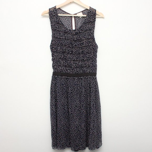 Anthropologie Postage Stamp Polka Dot Dress Medium - Picture 1 of 6